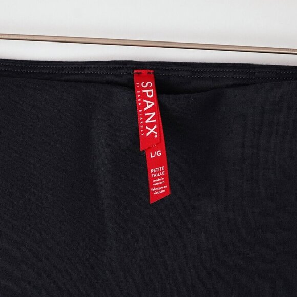 Spanx Ponte Ankle Length Slit Hem Leggings Navy - Large Petite - Picture 3 of 8